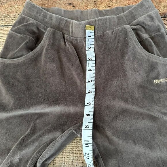Reebok Vintage Velour Tracksuit Set Chocolate Brown - Cozy & Stylish Lounge Wear - Picture 10 of 13